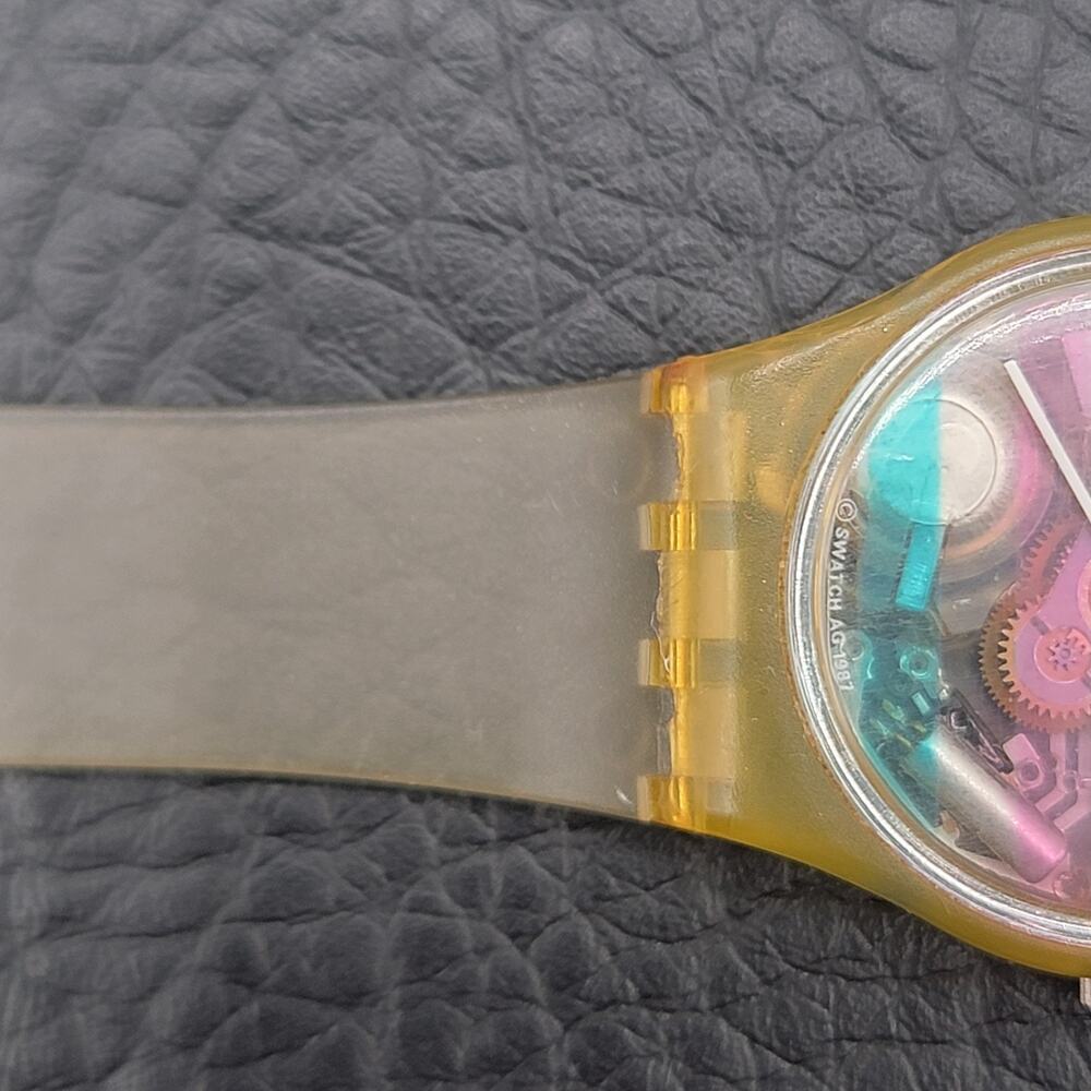 Vintage 1987 Swatch Belvedere Multi-color Quartz Watch Working. - Picture 4 of 15